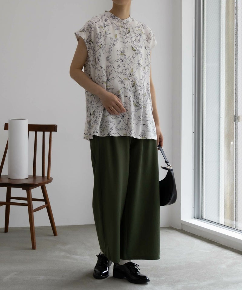 Howdy Marie インドファブリック フレンチスリーブシャツ レディース商品画像-4