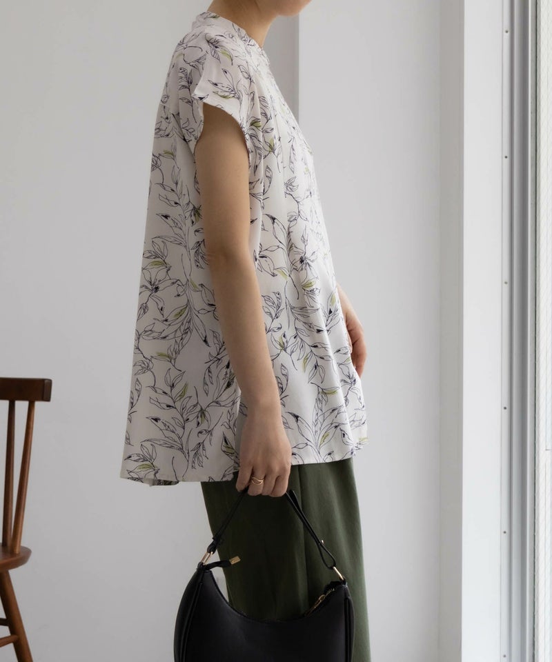 Howdy Marie  インドファブリック フレンチスリーブシャツ レディース商品画像-7