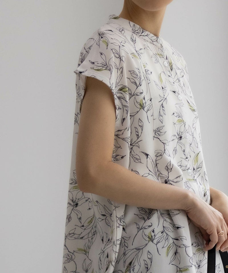 Howdy Marie インドファブリック フレンチスリーブシャツ レディース商品画像-11