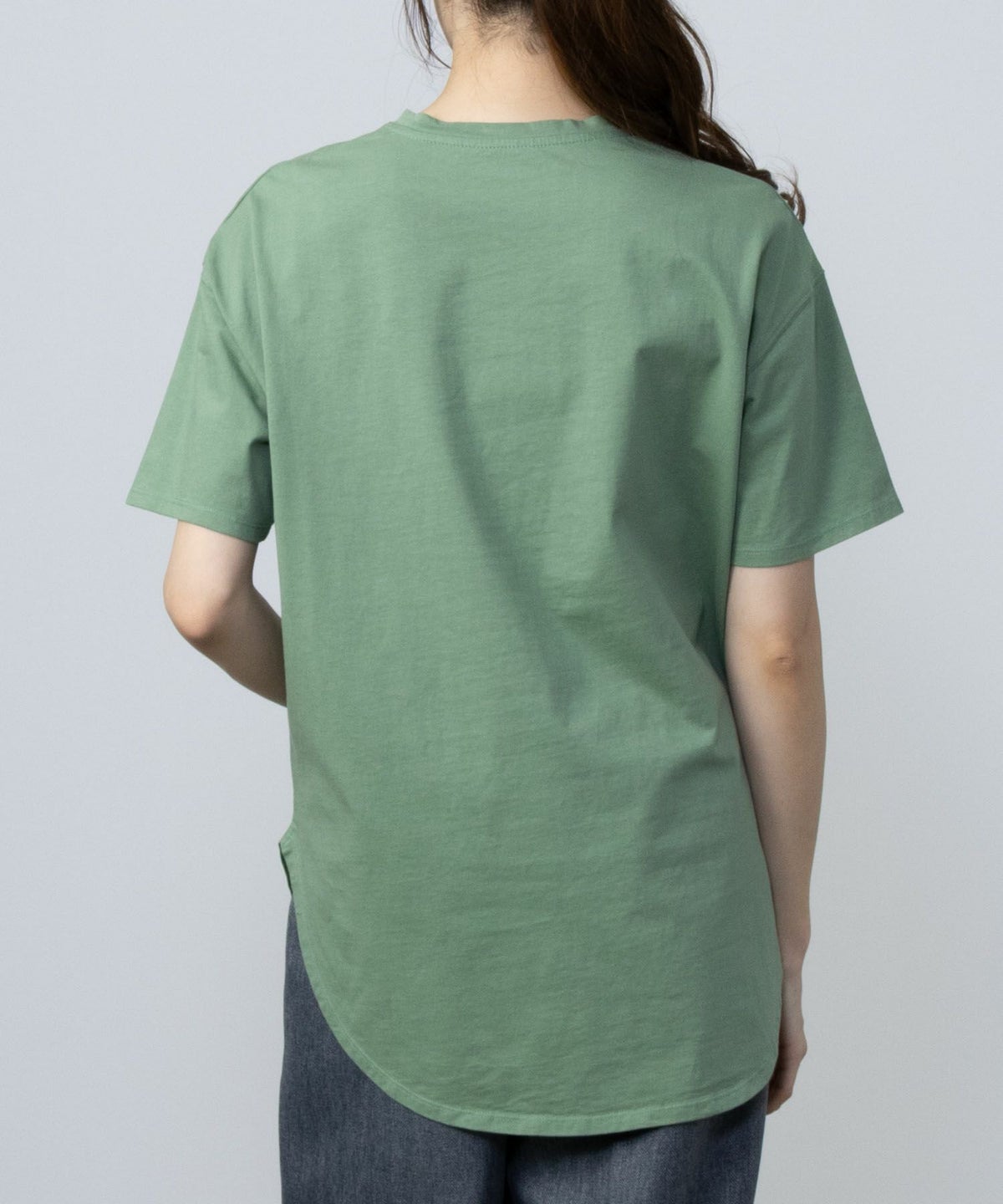 NAVY ベーシック裾ラウンドTシャツ レディース ネコポス 対応商品