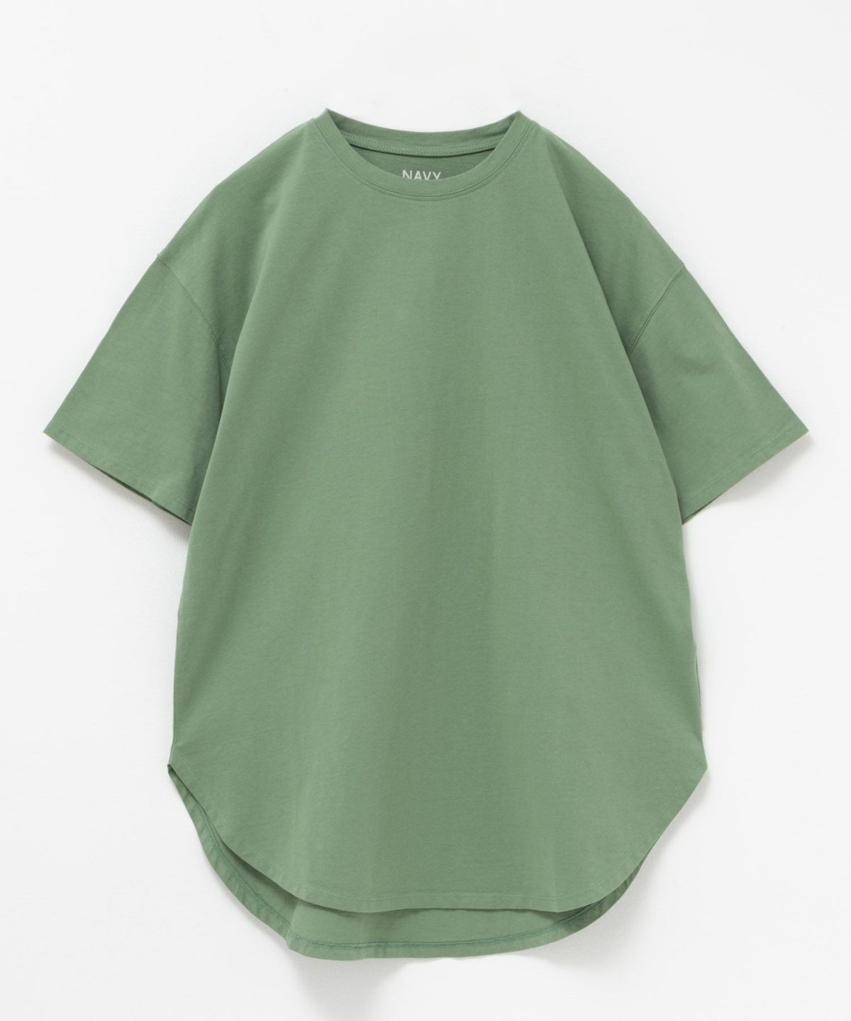 NAVY ベーシック裾ラウンドTシャツ レディース ネコポス 対応商品