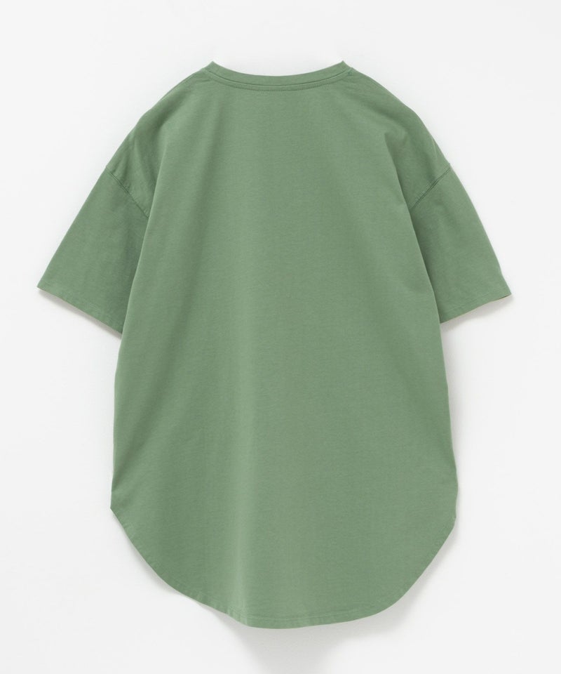 NAVY ベーシック裾ラウンドTシャツ レディース メール便 対応商品商品画像-12