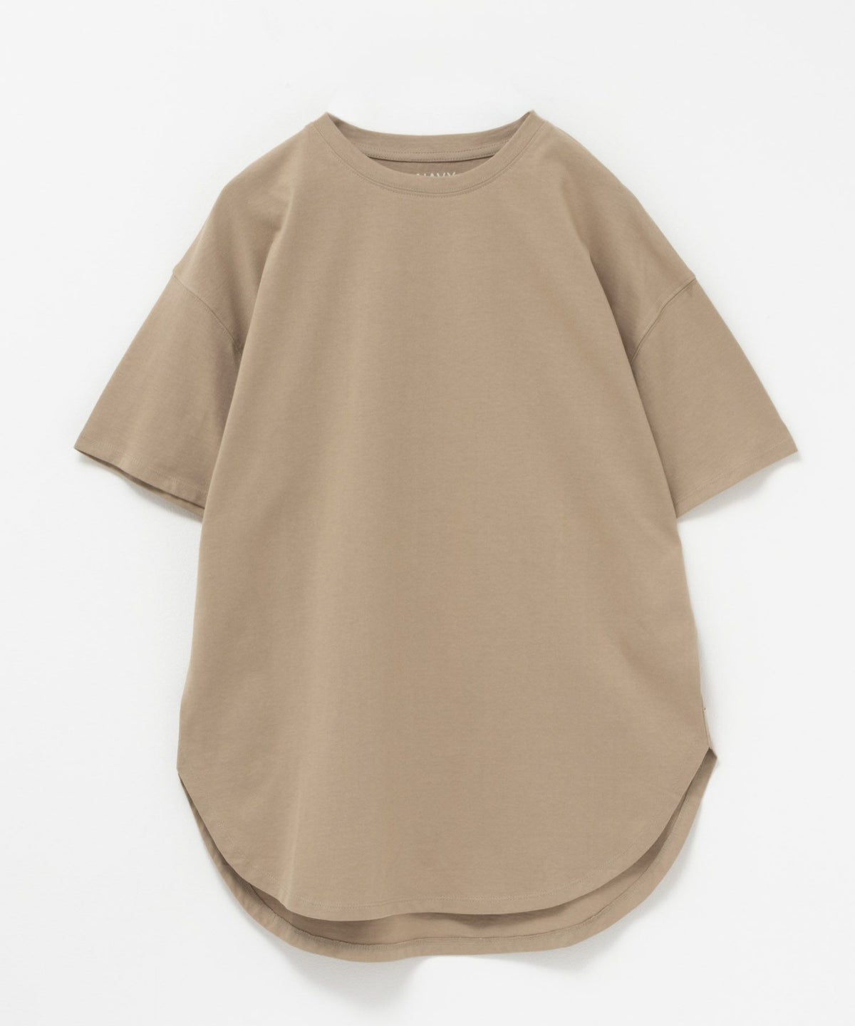 NAVY ベーシック裾ラウンドTシャツ レディース ネコポス 対応商品