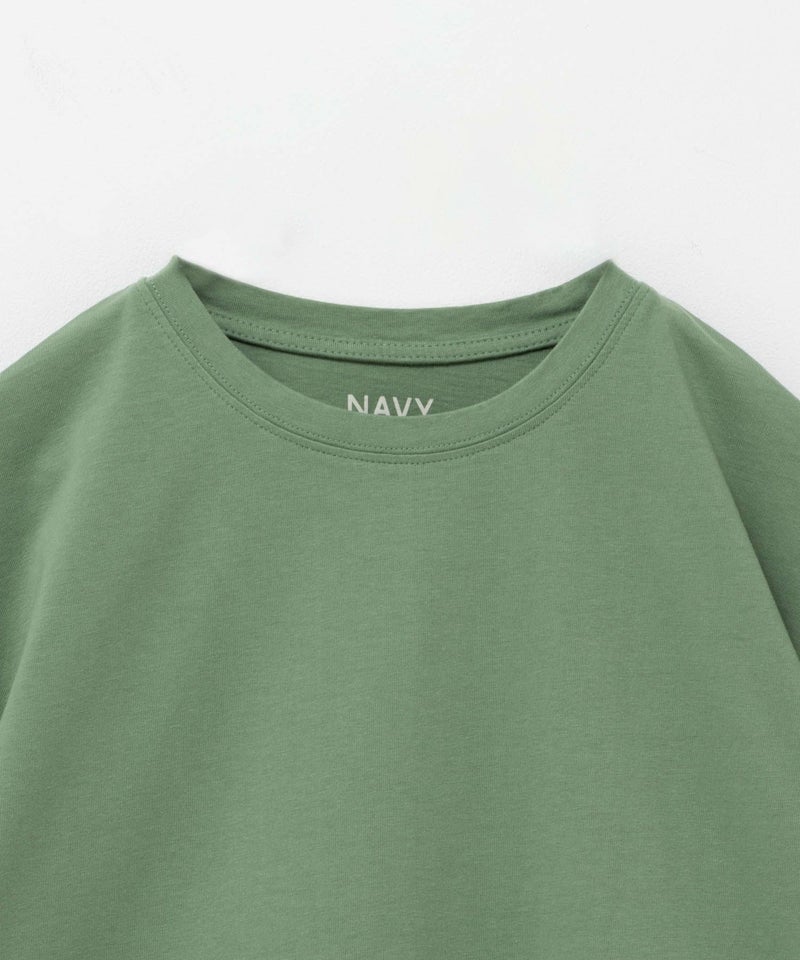 NAVY  ベーシック裾ラウンドTシャツ レディース メール便 対応商品商品画像-16