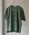NAVY 5分袖アーチプリントTシャツ レディース メール便 対応商品商品サムネイル-2