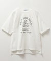 NAVY 5分袖アーチプリントTシャツ レディース メール便 対応商品商品サムネイル-4
