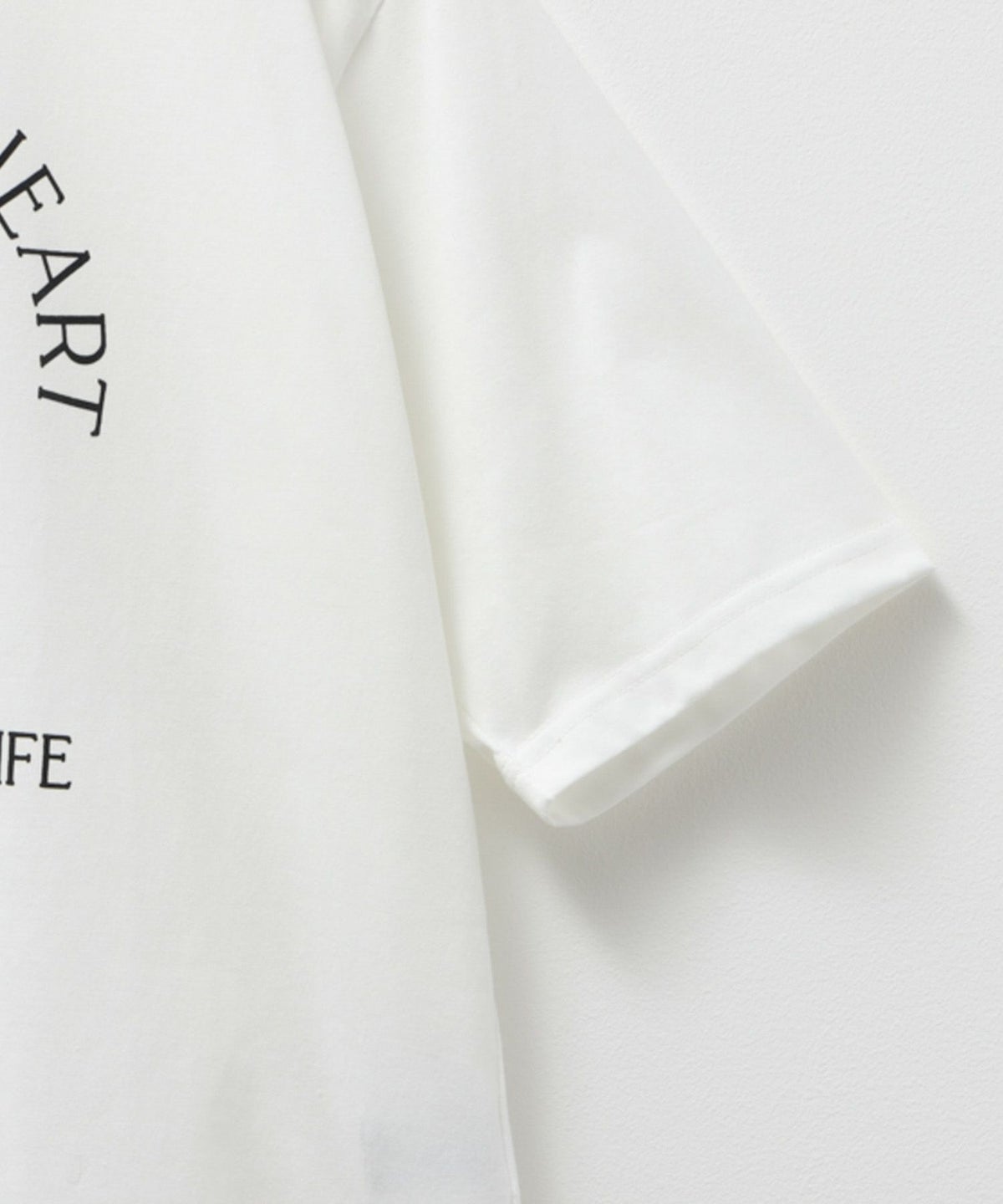 NAVY 5分袖アーチプリントTシャツ レディース ネコポス 対応商品