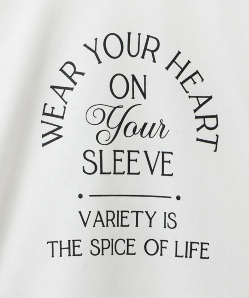 NAVY 5分袖アーチプリントTシャツ レディース メール便 対応商品商品画像-11