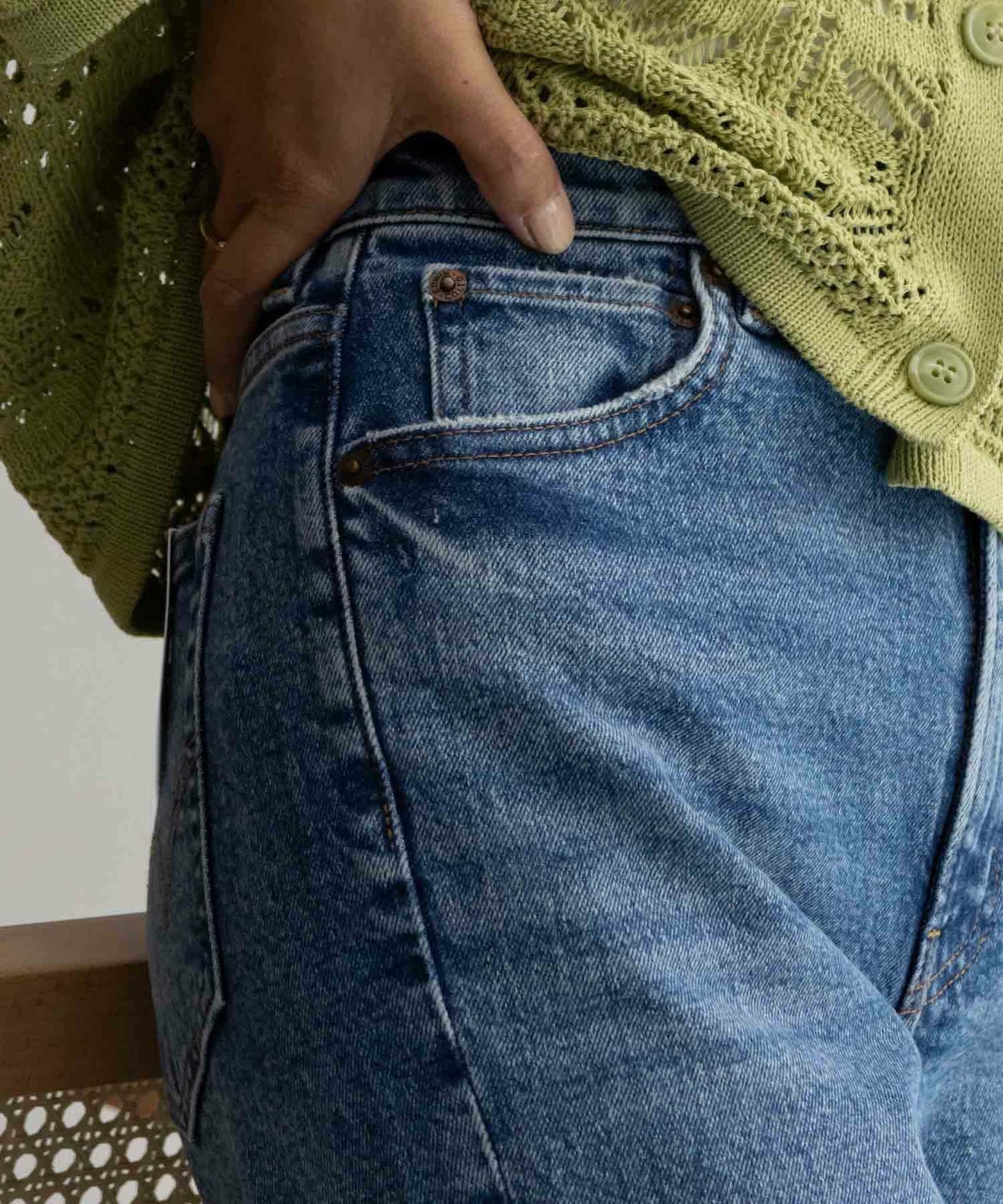 EDWIN essentials ストレートパンツ レディース