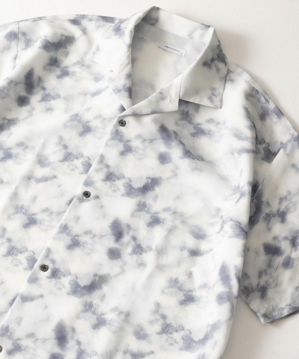 URBAN COLLECTION ポリトロショートスリーブ柄シャツ メンズ