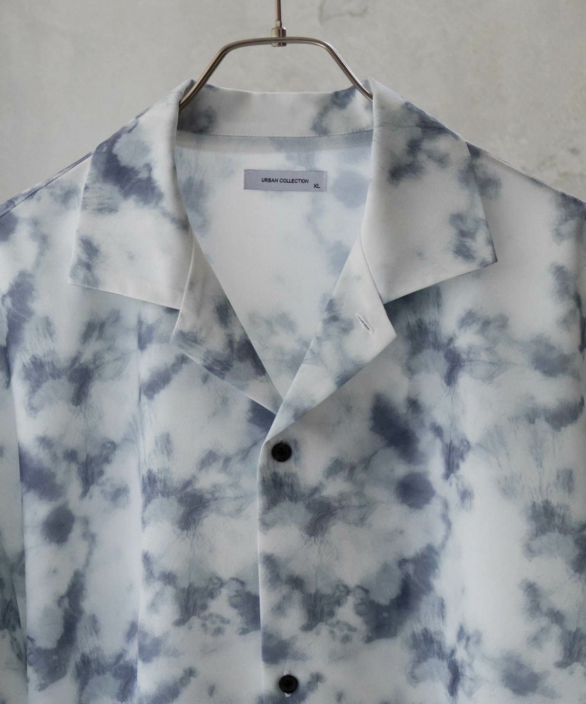 URBAN COLLECTION ポリトロショートスリーブ柄シャツ メンズ