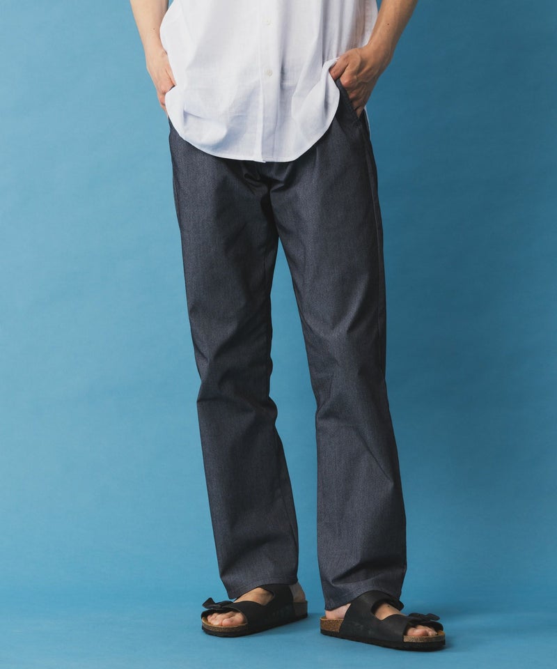 NAVY SARARI 裏メッシュドビーCOOLストレートパンツ メンズ商品画像-2