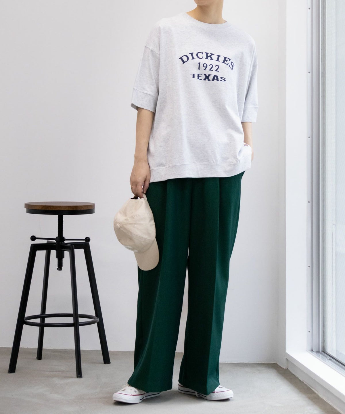 Dickies 切替えルーズシルエットTシャツ レディース ネコポス 対応商品