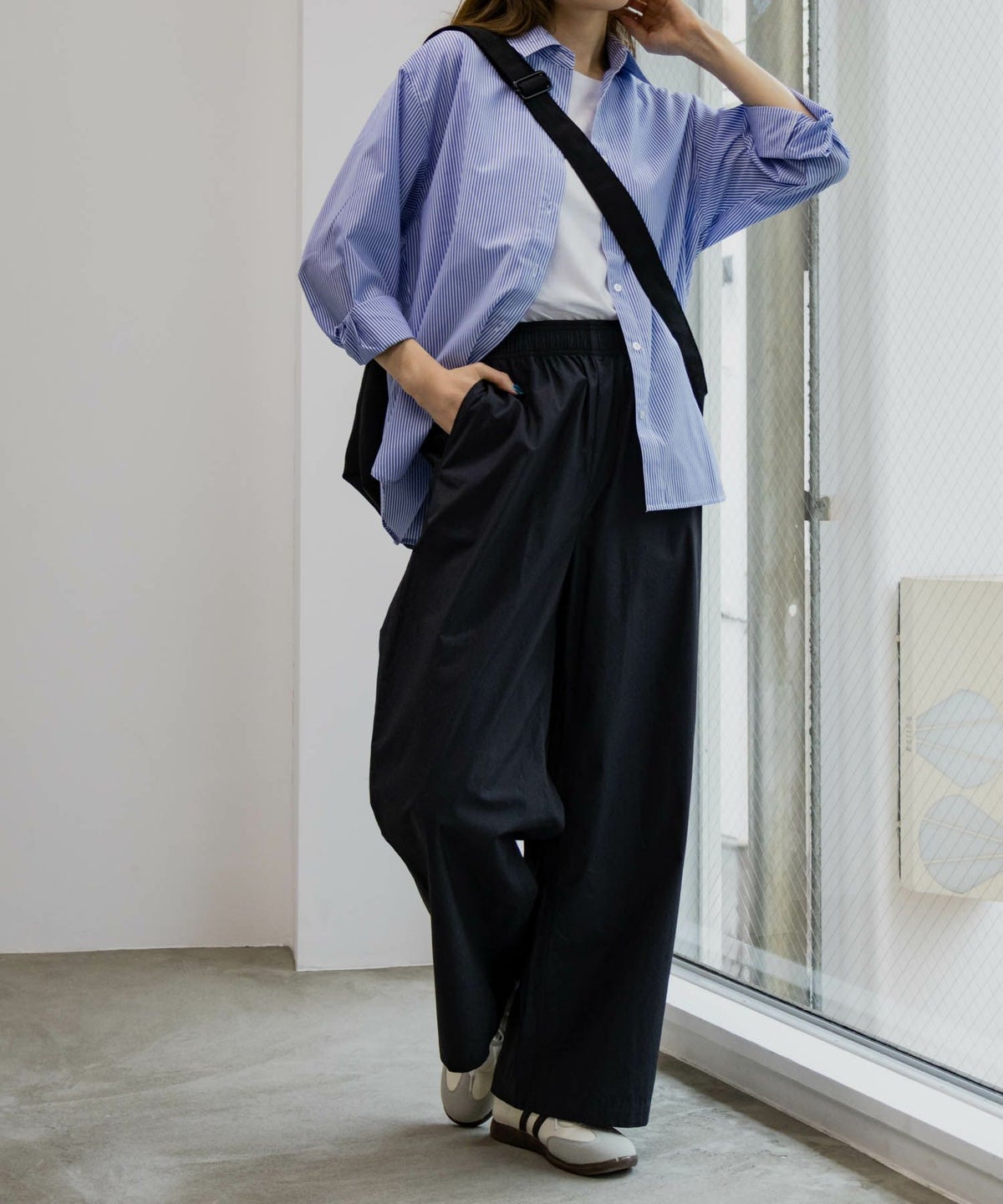 Dickies コットンダンプワイドパンツ レディース