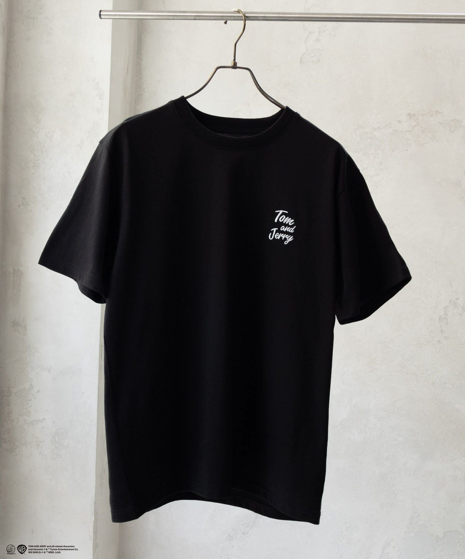 Tom and Jerry バックプリントロゴ刺繍Tシャツ メンズ