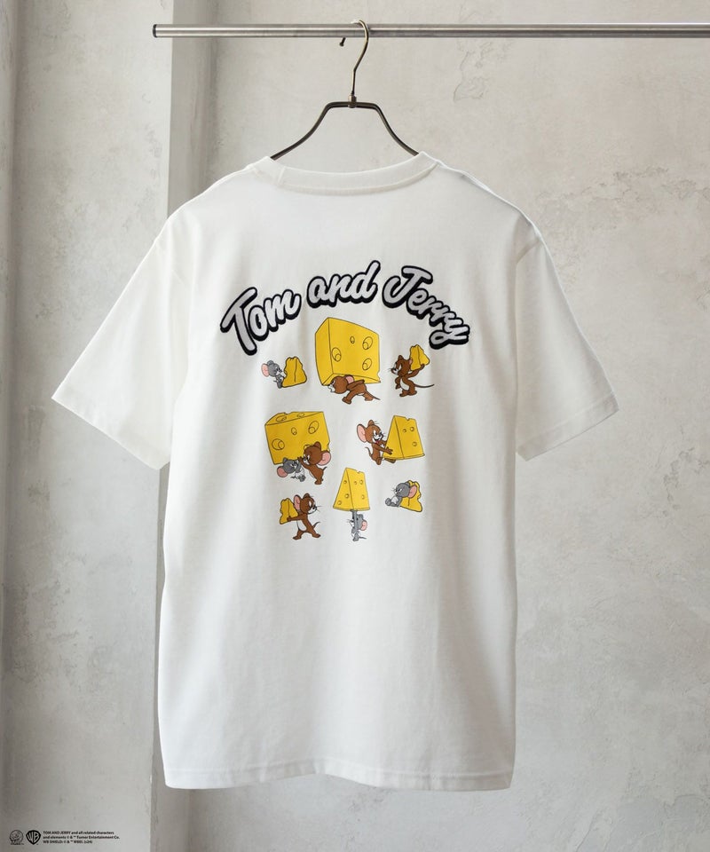 Tom and Jerry バックプリントロゴ刺繍Tシャツ メンズ メール便 対応商品商品画像-3