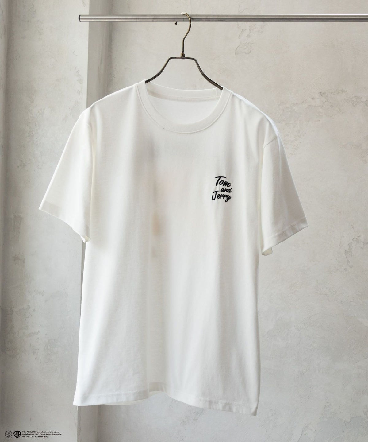 Tom and Jerry バックプリントロゴ刺繍Tシャツ メンズ ネコポス 対応商品