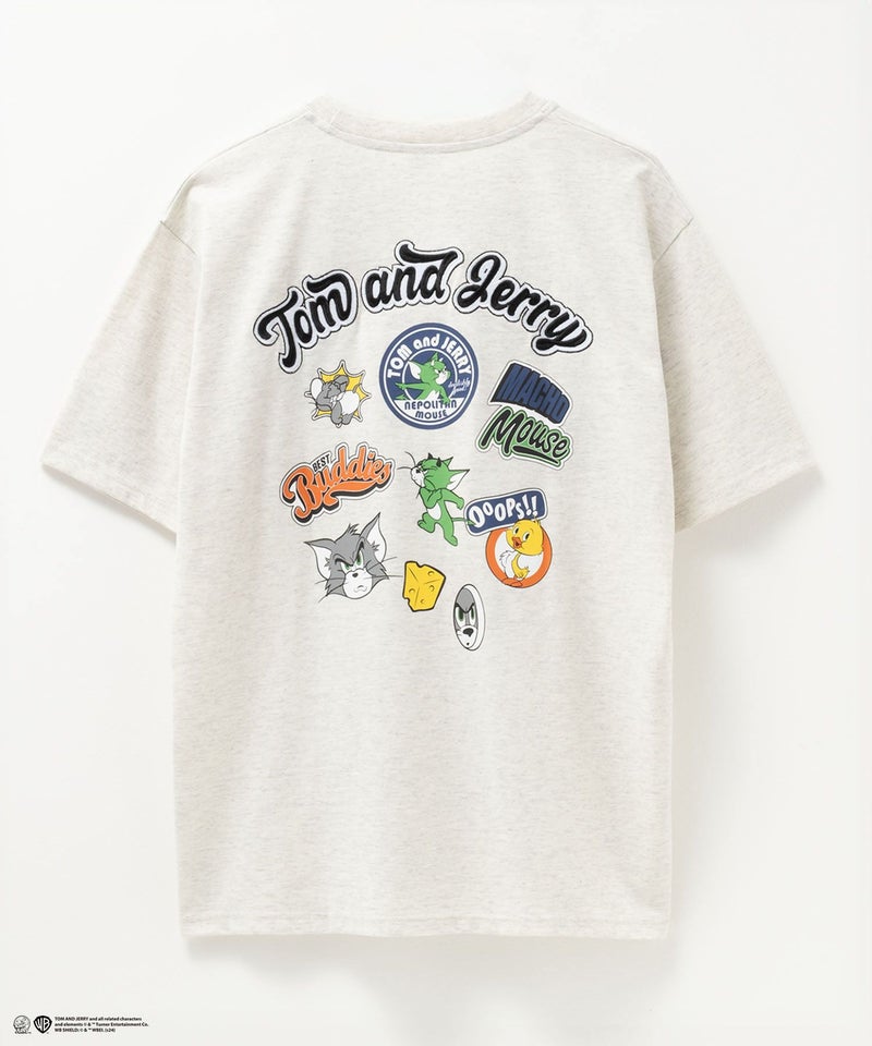 Tom and Jerry バックプリントロゴ刺繍Tシャツ メンズ メール便 対応商品商品画像-14