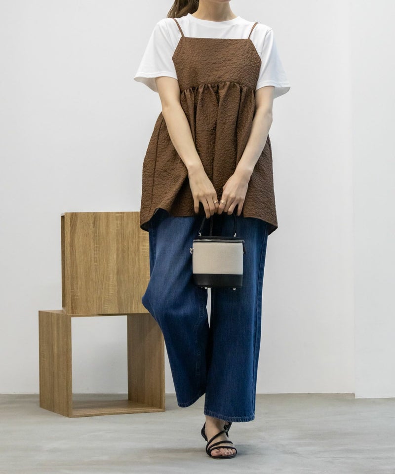 EDWIN essentials ローウエストワイドパンツ レディース商品画像-2