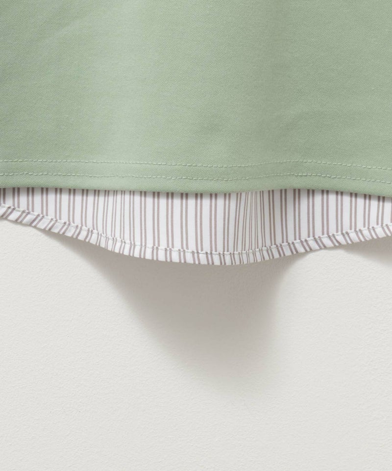 NAVY ポンチ素材 布帛切替えプルオーバー キッズ メール便 対応商品商品画像-7