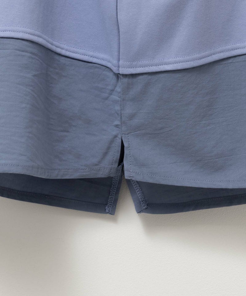 NAVY  ポンチ素材 2WAYチュニック キッズ メール便 対応商品商品画像-8