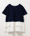 NAVY ポンチ素材 フェイクレイヤードチュニック キッズ メール便 対応商品商品サムネイル-6