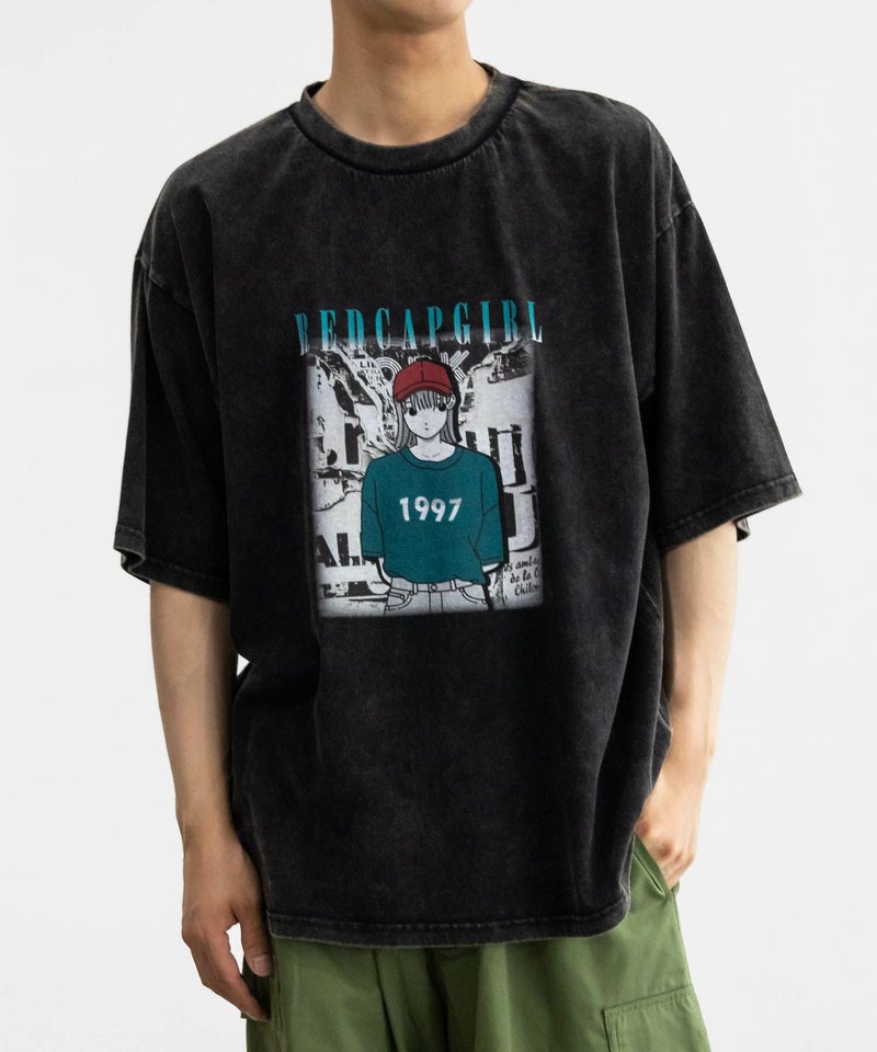 [期間限定価格]【オンラインストア限定】RED CAP GIRL  スノーウォッシュ加工Tシャツ メンズ メール便 対応商品商品画像-1
