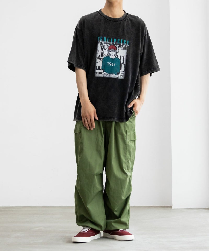 [期間限定価格]【オンラインストア限定】RED CAP GIRL  スノーウォッシュ加工Tシャツ メンズ メール便 対応商品商品画像-3