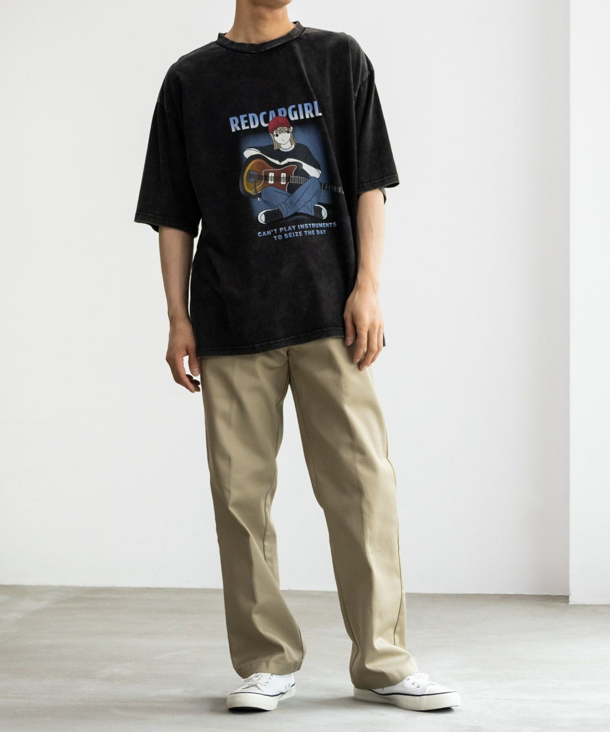 RED CAP GIRL スノーウォッシュ加工Tシャツ メンズ ネコポス 対応商品