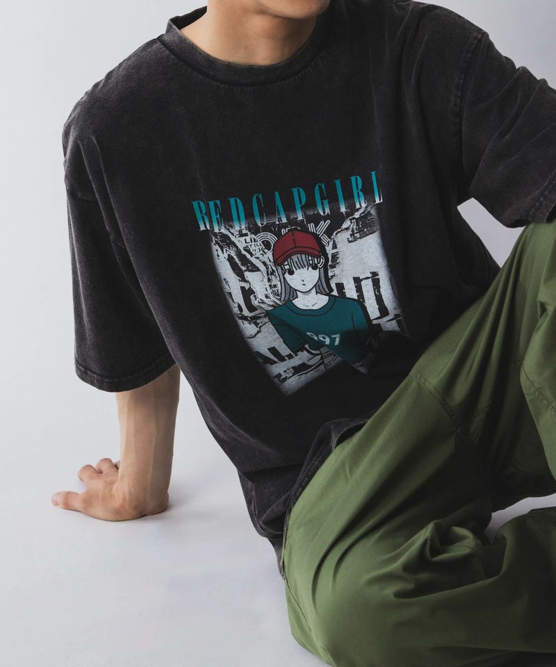 [期間限定価格]【オンラインストア限定】RED CAP GIRL  スノーウォッシュ加工Tシャツ メンズ メール便 対応商品商品画像-12