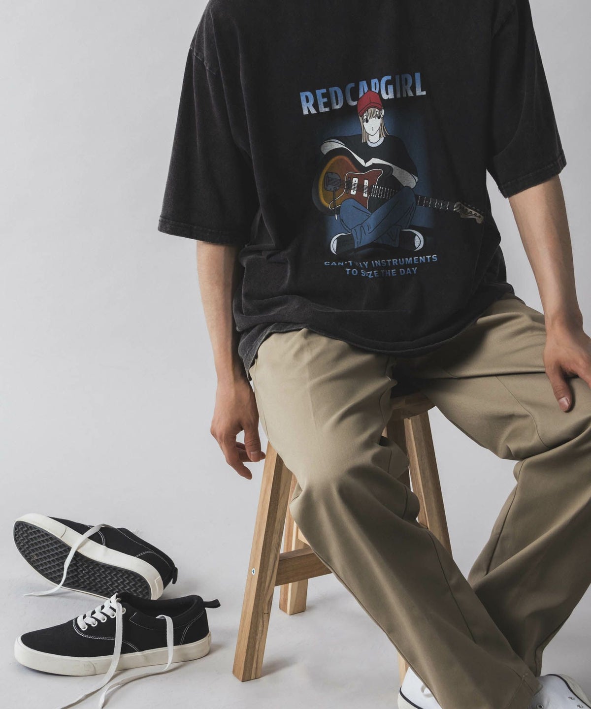 RED CAP GIRL スノーウォッシュ加工Tシャツ メンズ ネコポス 対応商品