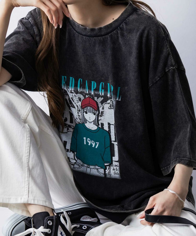 [期間限定価格]【オンラインストア限定】RED CAP GIRL  スノーウォッシュ加工Tシャツ メンズ メール便 対応商品商品画像-17