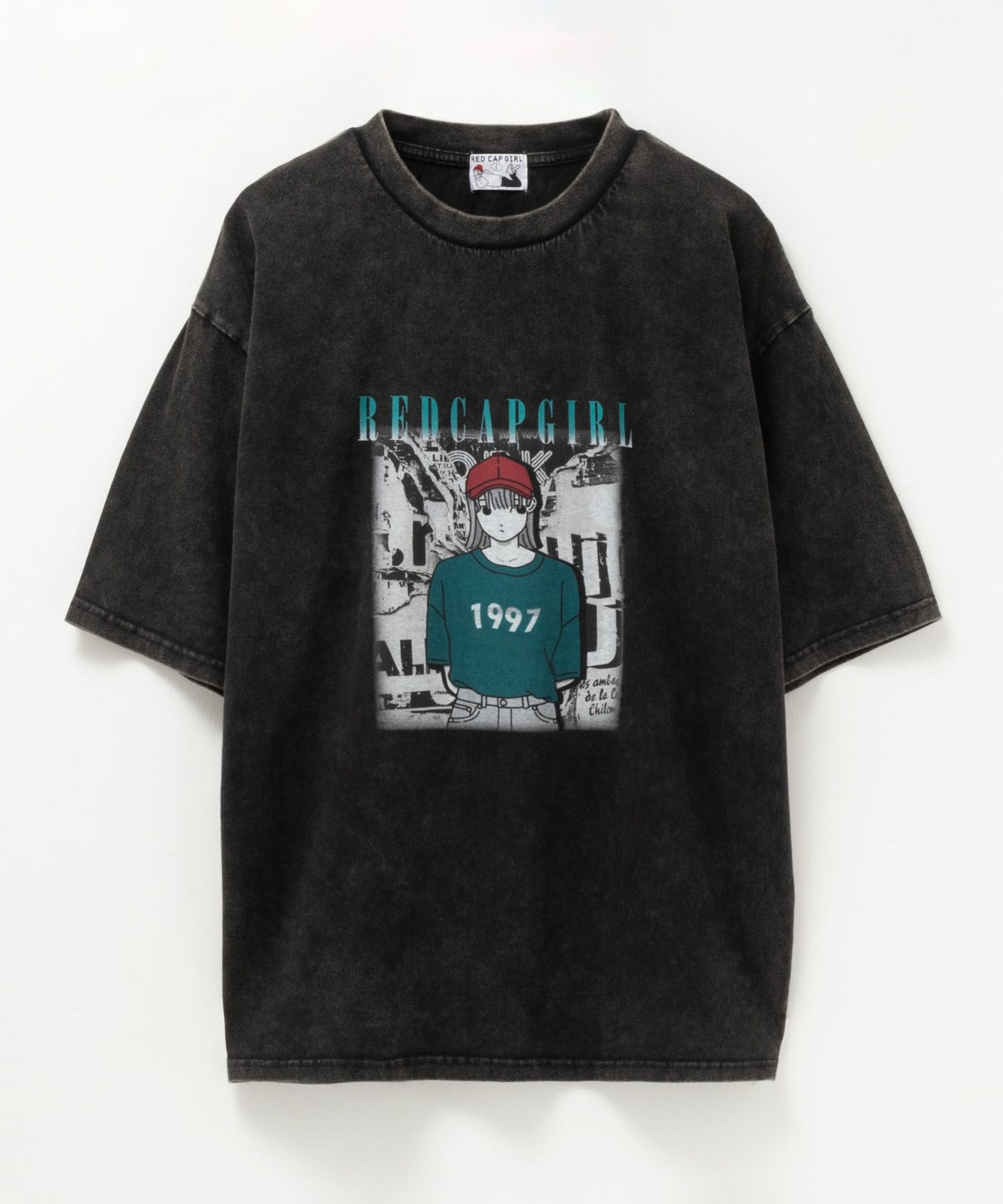 RED CAP GIRL スノーウォッシュ加工Tシャツ メンズ ネコポス 対応商品