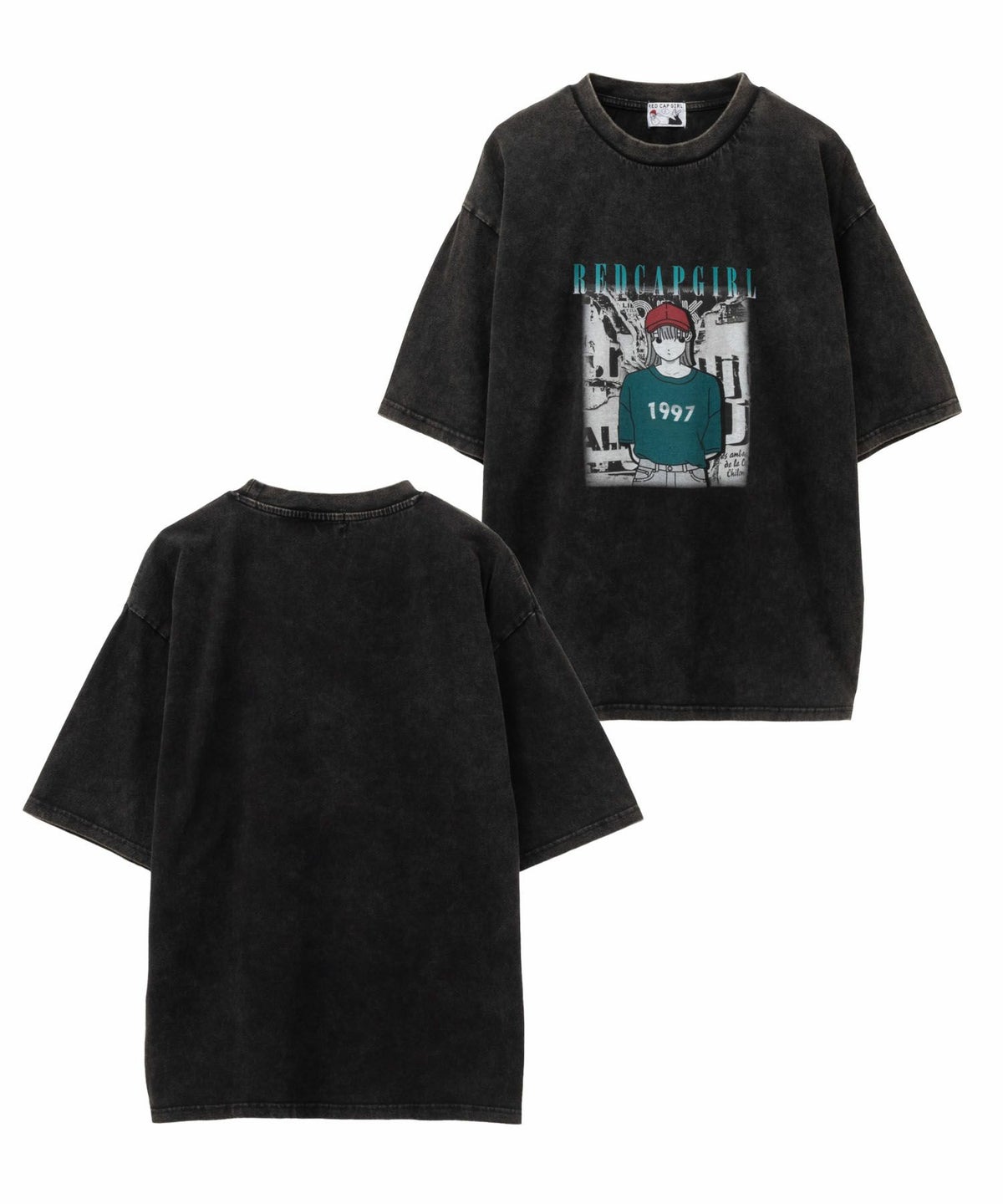 RED CAP GIRL スノーウォッシュ加工Tシャツ メンズ ネコポス 対応商品