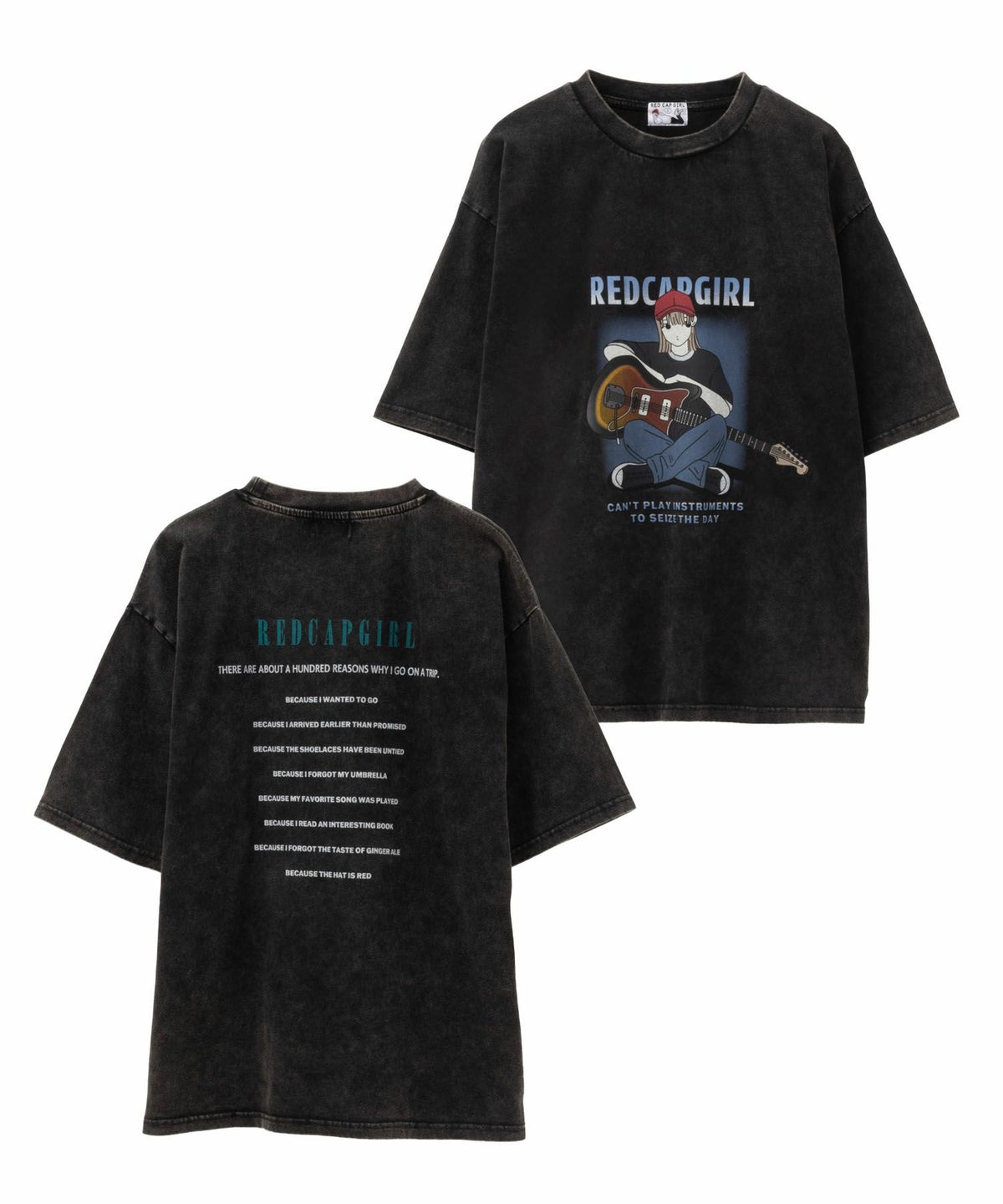 RED CAP GIRL スノーウォッシュ加工Tシャツ メンズ ネコポス 対応商品