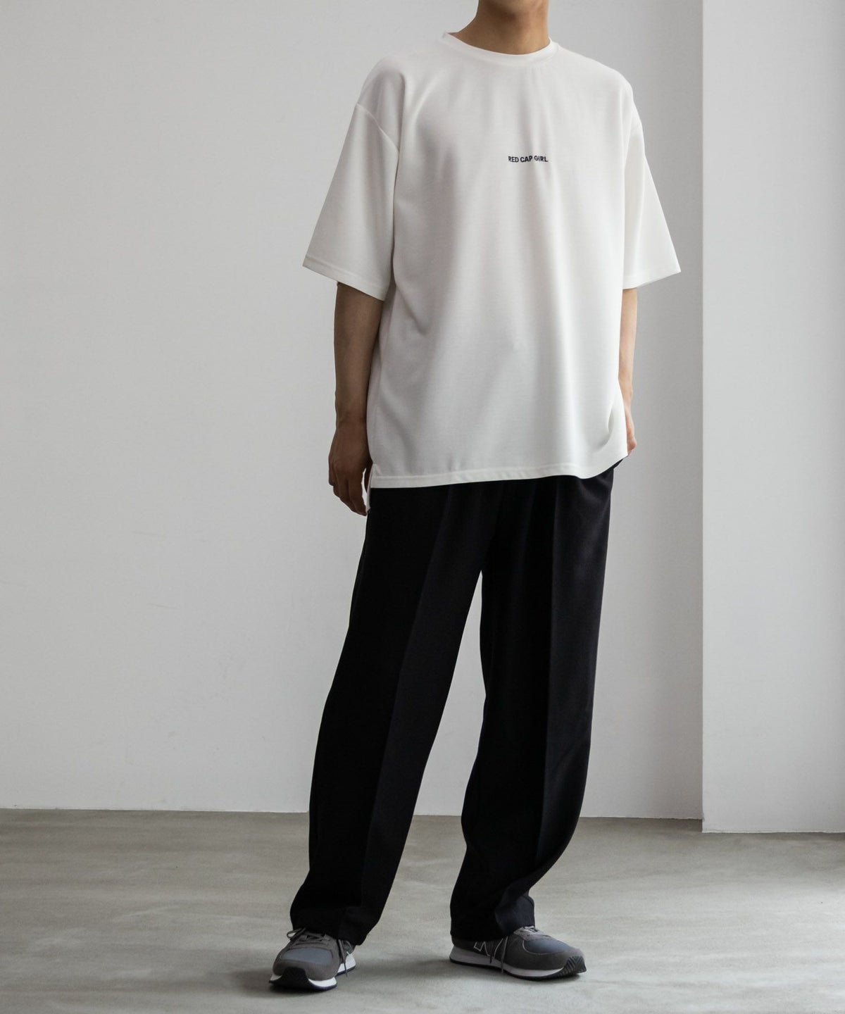 RED CAP GIRL ポンチ素材 バックプリントTシャツ メンズ ネコポス 対応商品