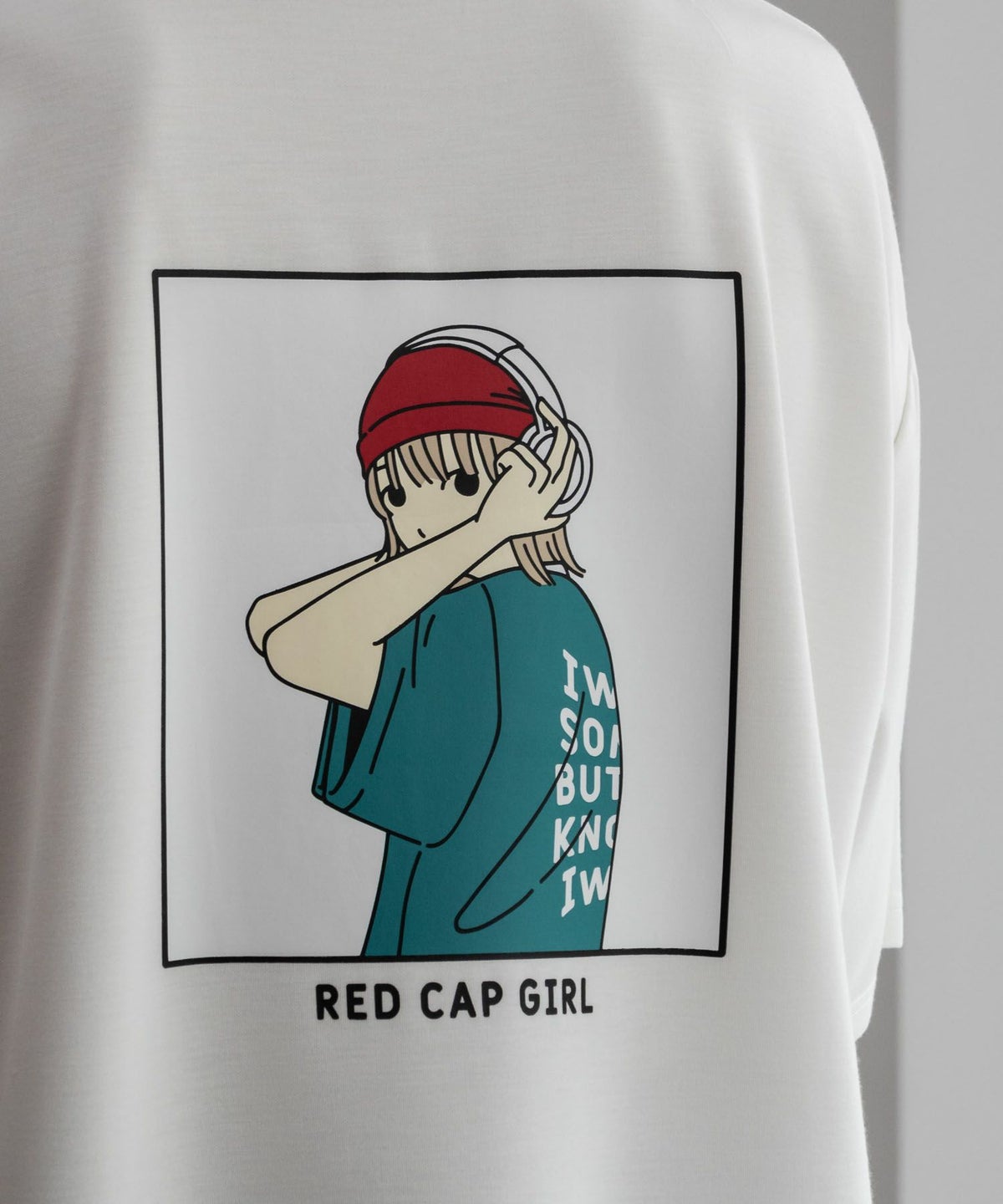 RED CAP GIRL ポンチ素材 バックプリントTシャツ メンズ ネコポス 対応商品
