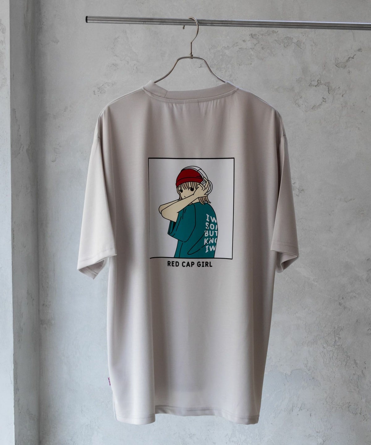 RED CAP GIRL ポンチ素材 バックプリントTシャツ メンズ ネコポス 対応商品