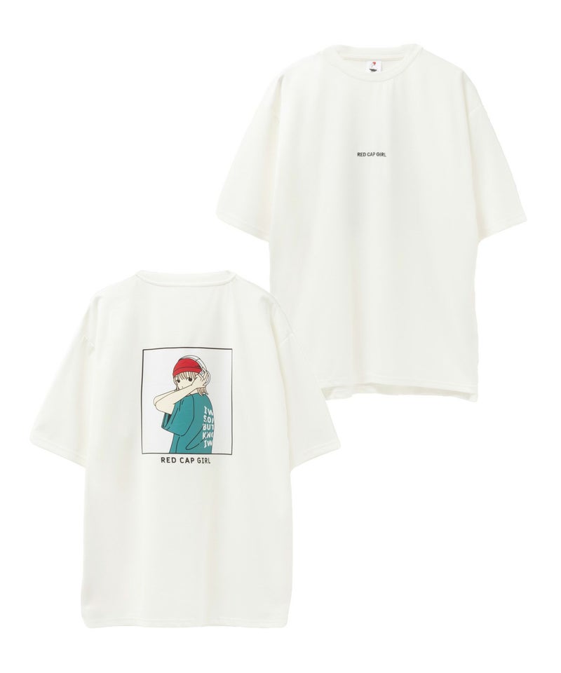 【オンラインストア限定】RED CAP GIRL ポンチ素材 バックプリントTシャツ メンズ メール便 対応商品商品画像-37