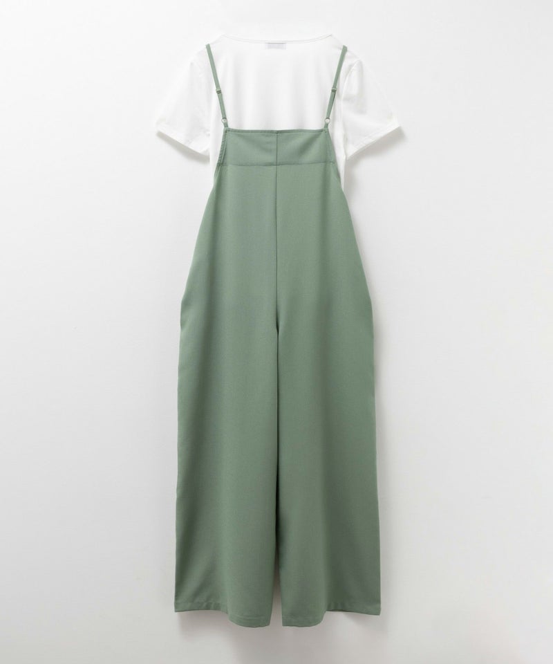 [期間限定価格]NAVY  麻ライクサロペットアンサンブル レディース商品画像-14