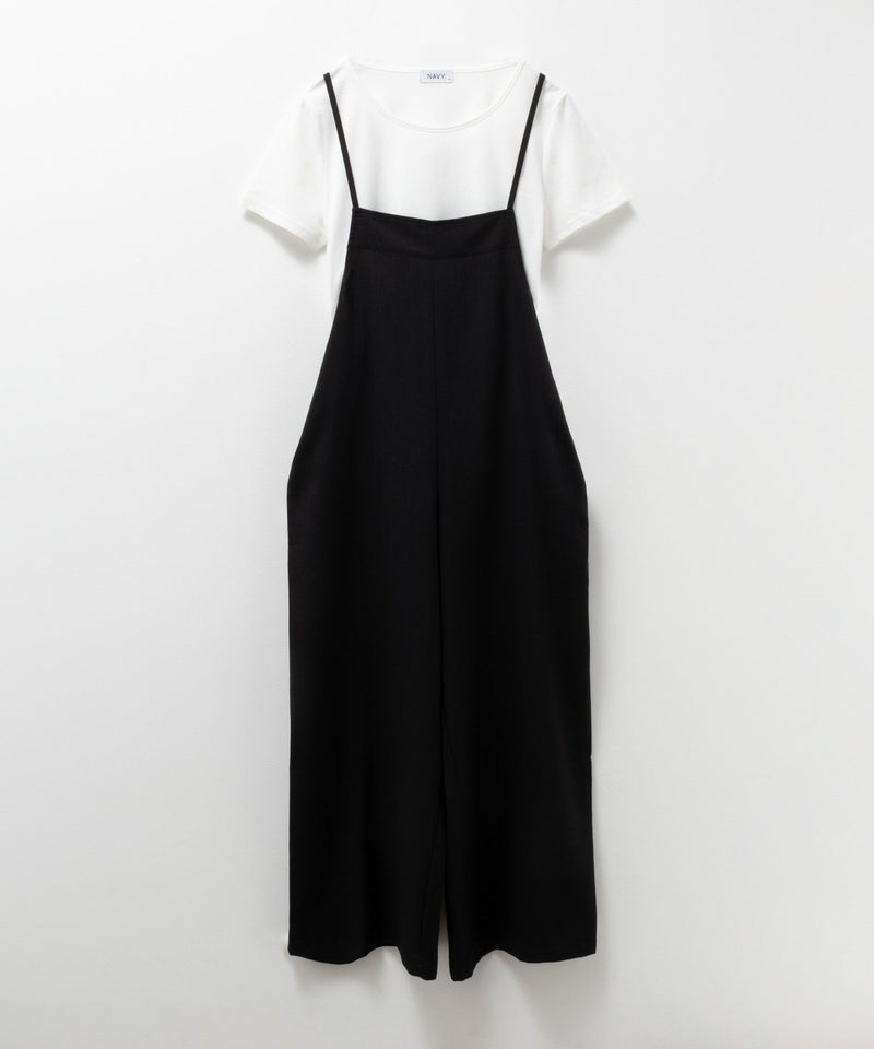 [期間限定価格]NAVY  麻ライクサロペットアンサンブル レディース商品画像-15