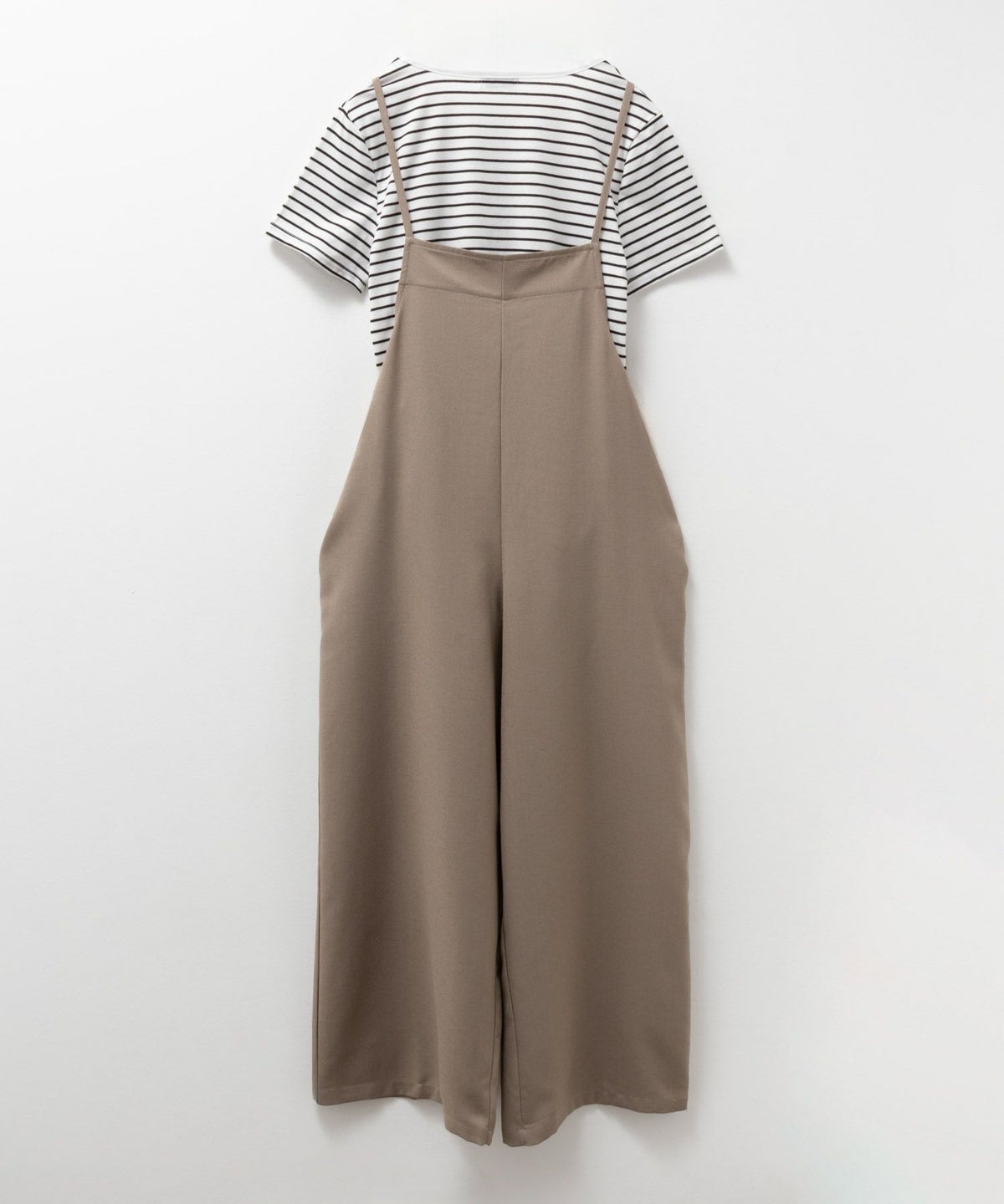 NAVY 麻ライクサロペットアンサンブル レディース