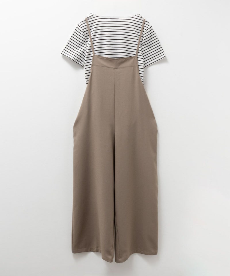 [期間限定価格]NAVY  麻ライクサロペットアンサンブル レディース商品画像-18