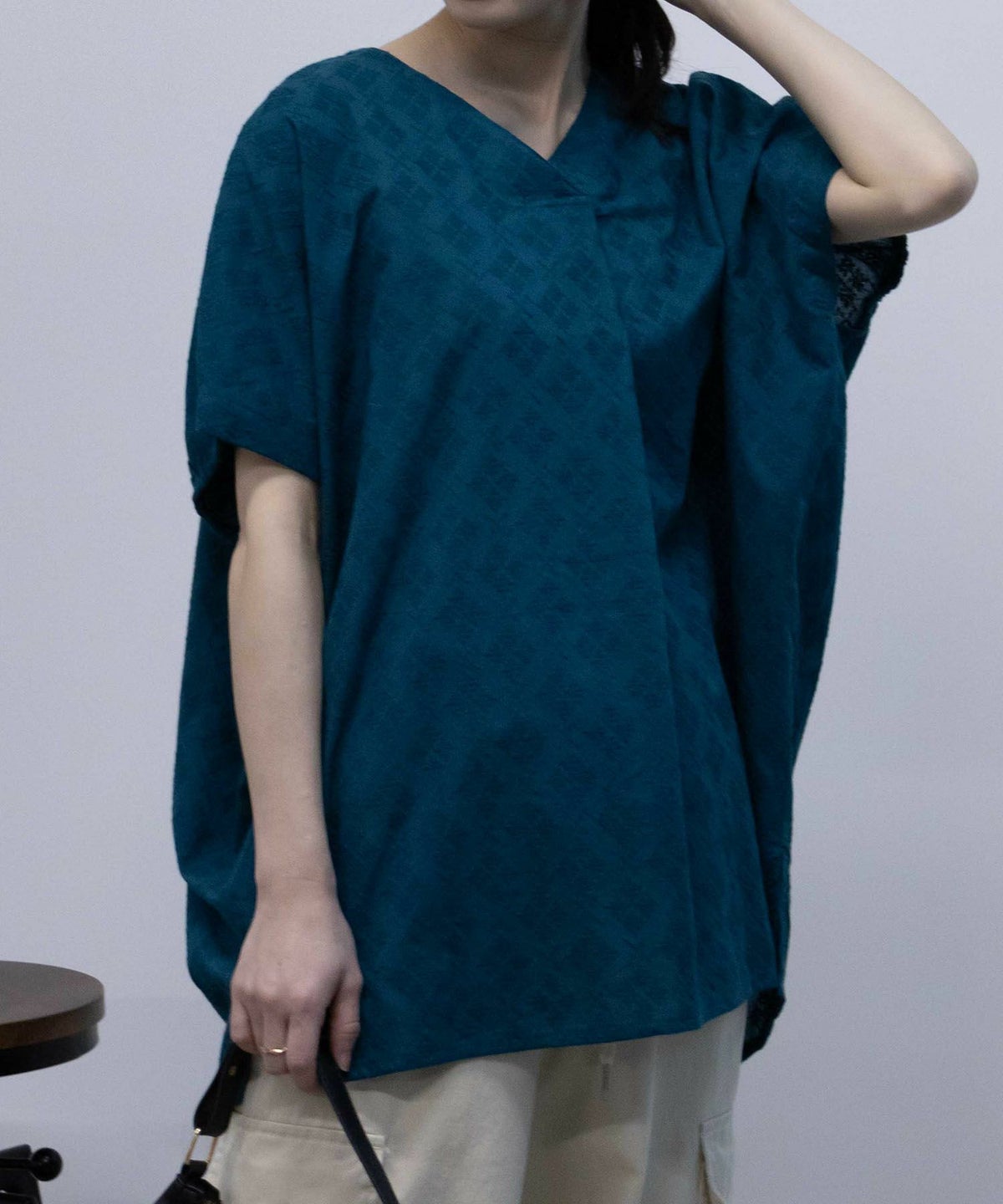 Howdy Marie インドファブリック 刺繍ブラウス レディース