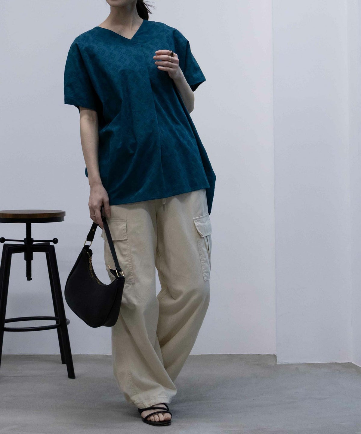 Howdy Marie インドファブリック 刺繍ブラウス レディース