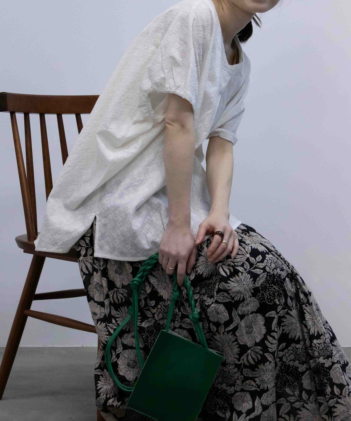 Howdy Marie インドファブリック 刺繍ブラウス レディース