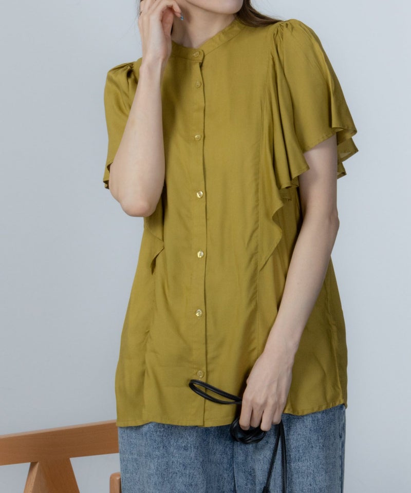 Howdy Marie インドファブリック 袖フレアシャツ レディース商品画像-2