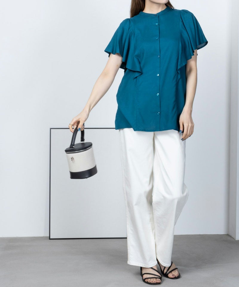 Howdy Marie  インドファブリック 袖フレアシャツ レディース商品画像-6