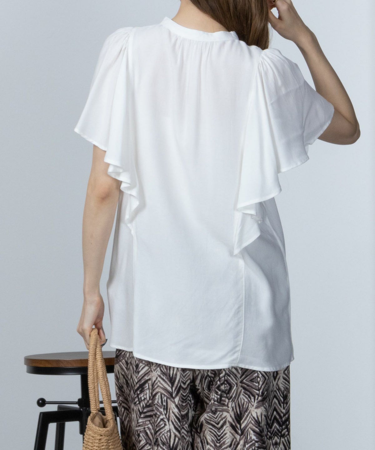 Howdy Marie インドファブリック 袖フレアシャツ レディース