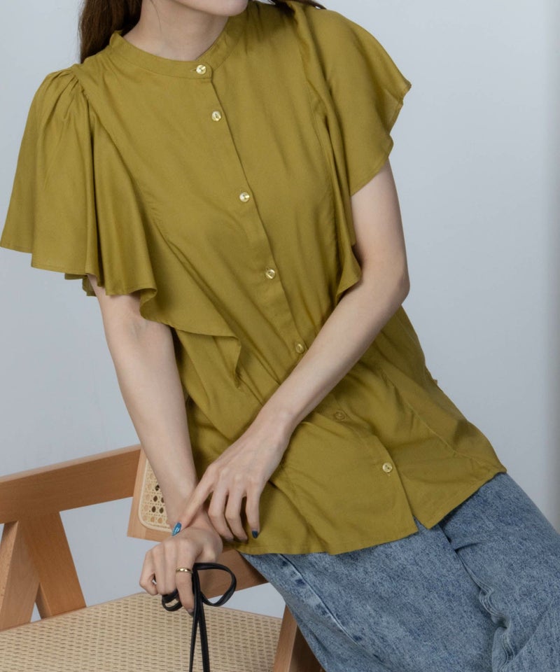 Howdy Marie インドファブリック 袖フレアシャツ レディース商品画像-12